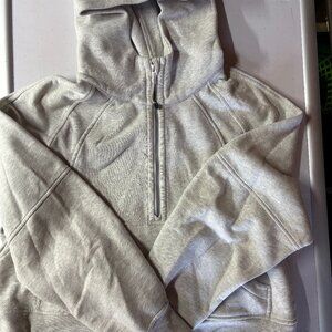 Lululemon 1/2 zip oversized scuba gray